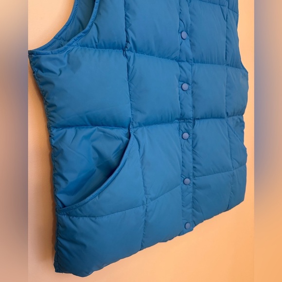 Lands’ End Goose Down Puffer Vest Women’s Large 14/16 Blue NWT - Picture 3 of 6